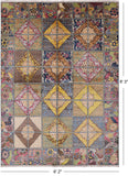 William Morris Handmade Wool Area Rug - 6' 2" X 8' 3" - Golden Nile