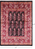 William Morris Handmade Wool Rug - 4' 7" X 6' 2" - Golden Nile