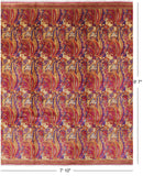 William Morris Hand Knotted Wool Rug - 7' 10" X 9' 7" - Golden Nile