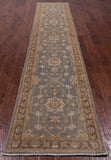 Grey Peshawar Handmade Wool Runner Rug - 2' 6" X 13' 3"