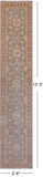 Grey Peshawar Handmade Wool Runner Rug - 2' 6" X 13' 3"