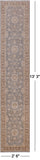 Grey Peshawar Handmade Wool Runner Rug - 2' 6" X 13' 3" - Golden Nile