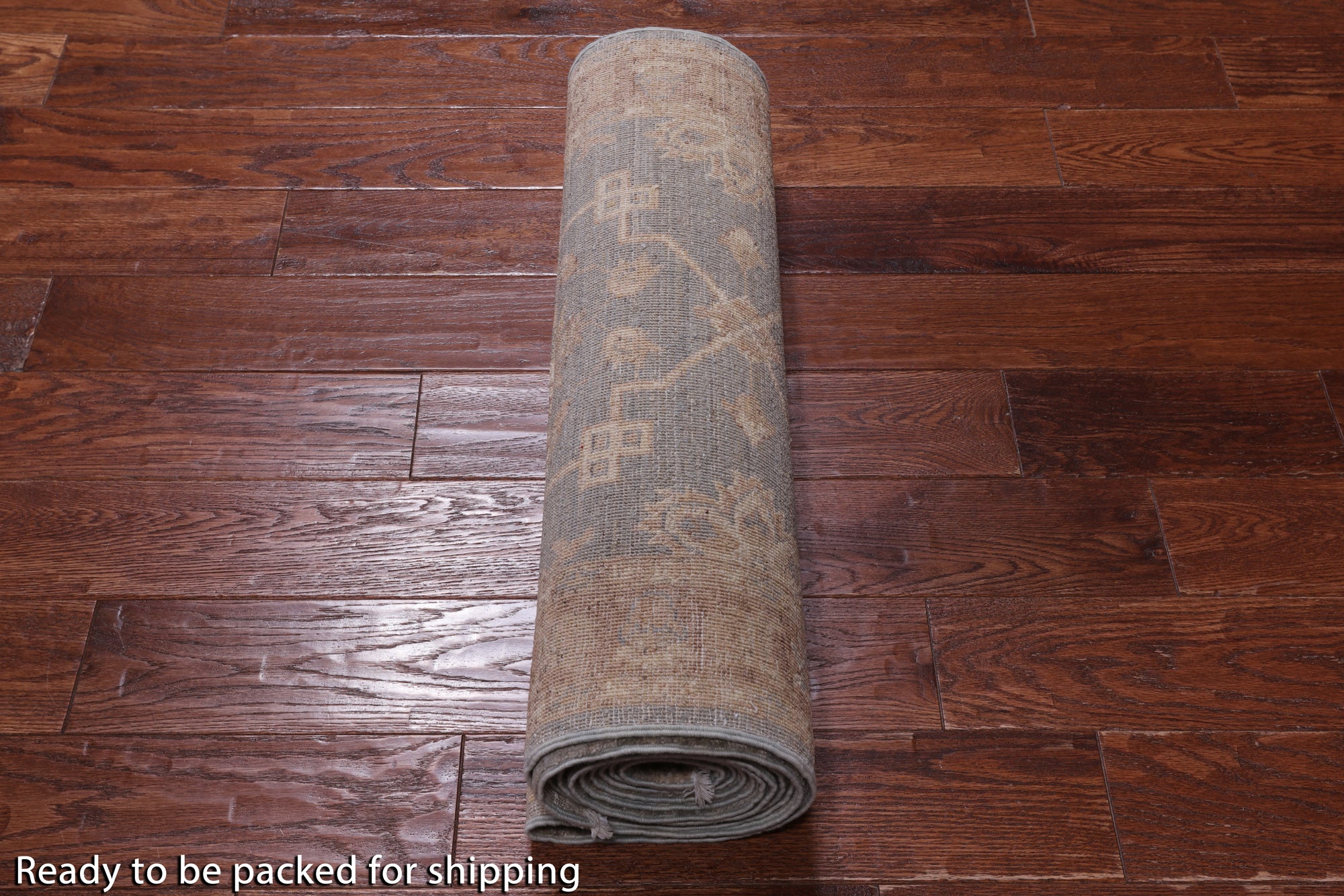 Grey Peshawar Handmade Wool Runner Rug - 2' 6" X 13' 3"