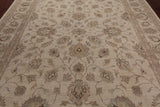 Ivory Peshawar Handmade Wool Rug - 9' 1" X 12' 0"