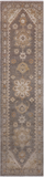 Grey Peshawar Handmade Wool Runner Rug - 2' 5" X 9' 10"