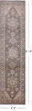 Grey Peshawar Handmade Wool Runner Rug - 2' 5" X 9' 10" - Golden Nile