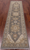 Grey Peshawar Handmade Wool Runner Rug - 2' 5" X 9' 10"