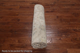 Ivory Turkish Oushak Hand Knotted Wool Area Rug - 8' 2" X 10' 0"