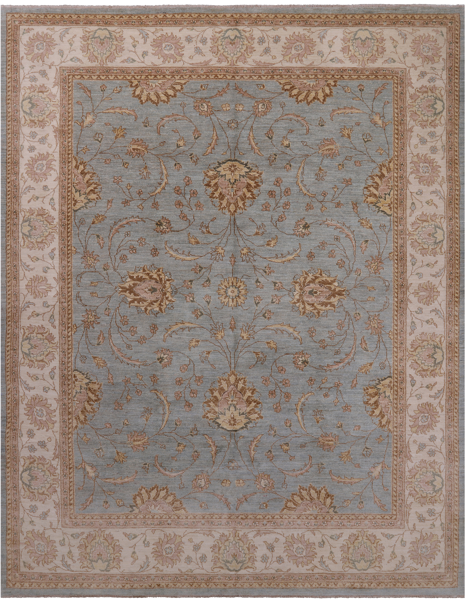 Persian Hand Knotted Wool Area Rug - 8' 2" X 10' 2"