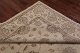 Ivory Turkish Oushak Handmade Wool Area Rug - 8' 3" X 9' 10"