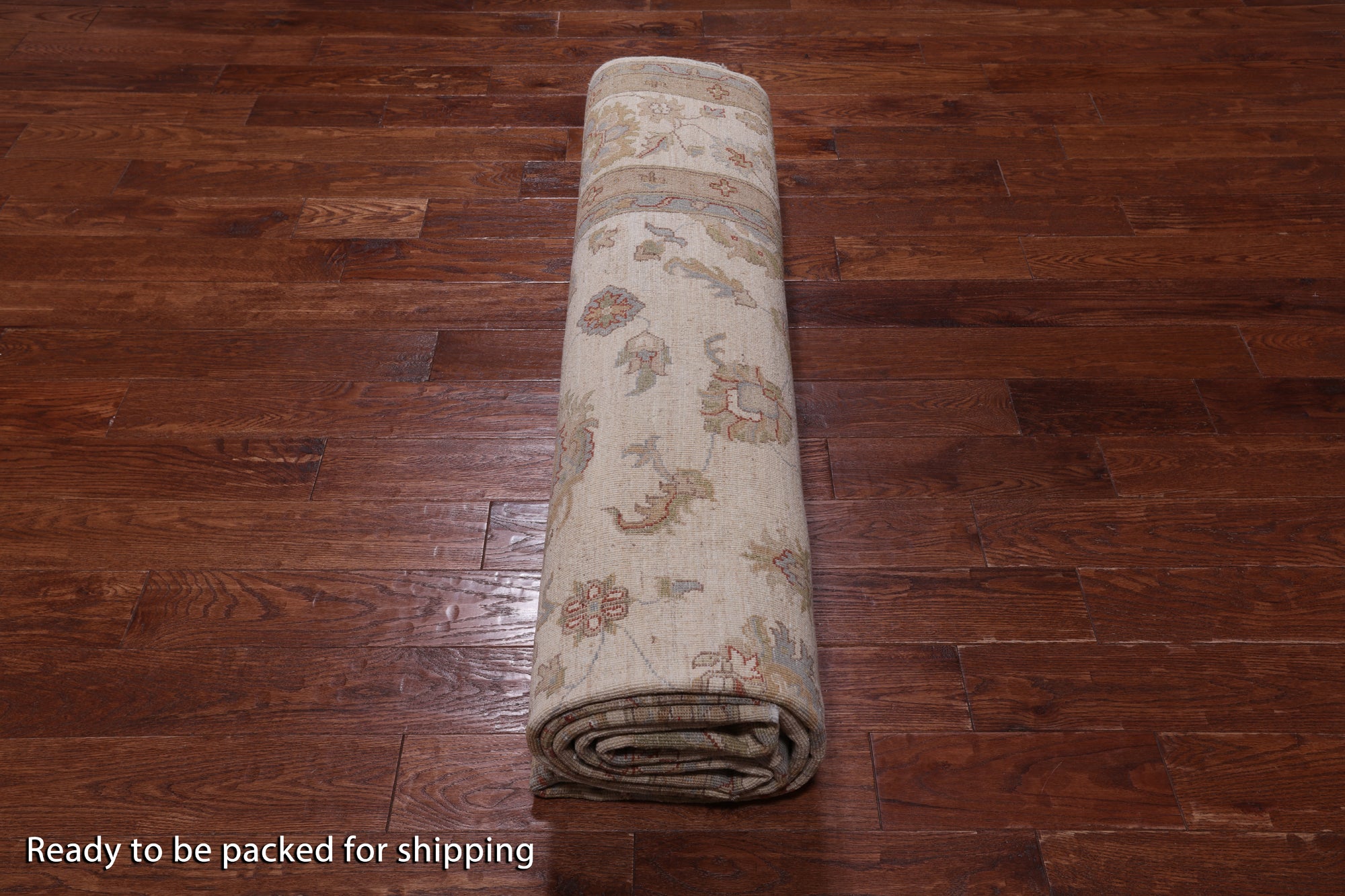 Ivory Persian Hand Knotted Wool Area Rug - 8' 10" X 12' 5"