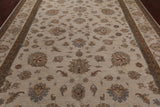 Ivory Persian Hand Knotted Wool Area Rug - 8' 10" X 12' 5"