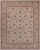 Ivory Persian Handmade Area Rug - 8' 1" X 10' 1"
