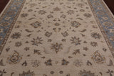 Ivory Persian Hand Knotted Wool Area Rug - 8' 2" X 9' 10"