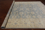 Grey Turkish Oushak Handmade Wool Rug - 8' 10" X 12' 1"
