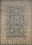 Grey Turkish Oushak Handmade Wool Rug - 8' 10" X 12' 1"