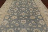 Grey Turkish Oushak Handmade Wool Rug - 8' 10" X 12' 1"