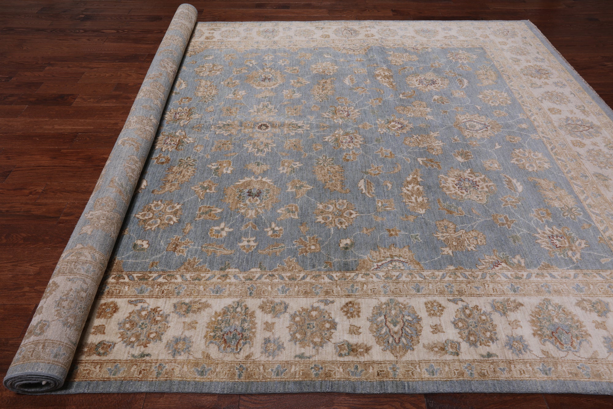 Turkish Oushak Hand Knotted Wool Rug - 9' 1" X 12' 8"