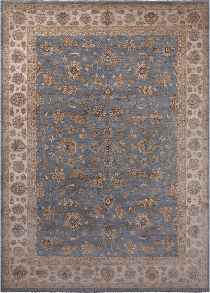 Turkish Oushak Hand Knotted Wool Rug - 9' 1" X 12' 8"