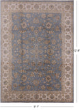 Turkish Oushak Hand Knotted Wool Rug - 9' 1" X 12' 8" - Golden Nile