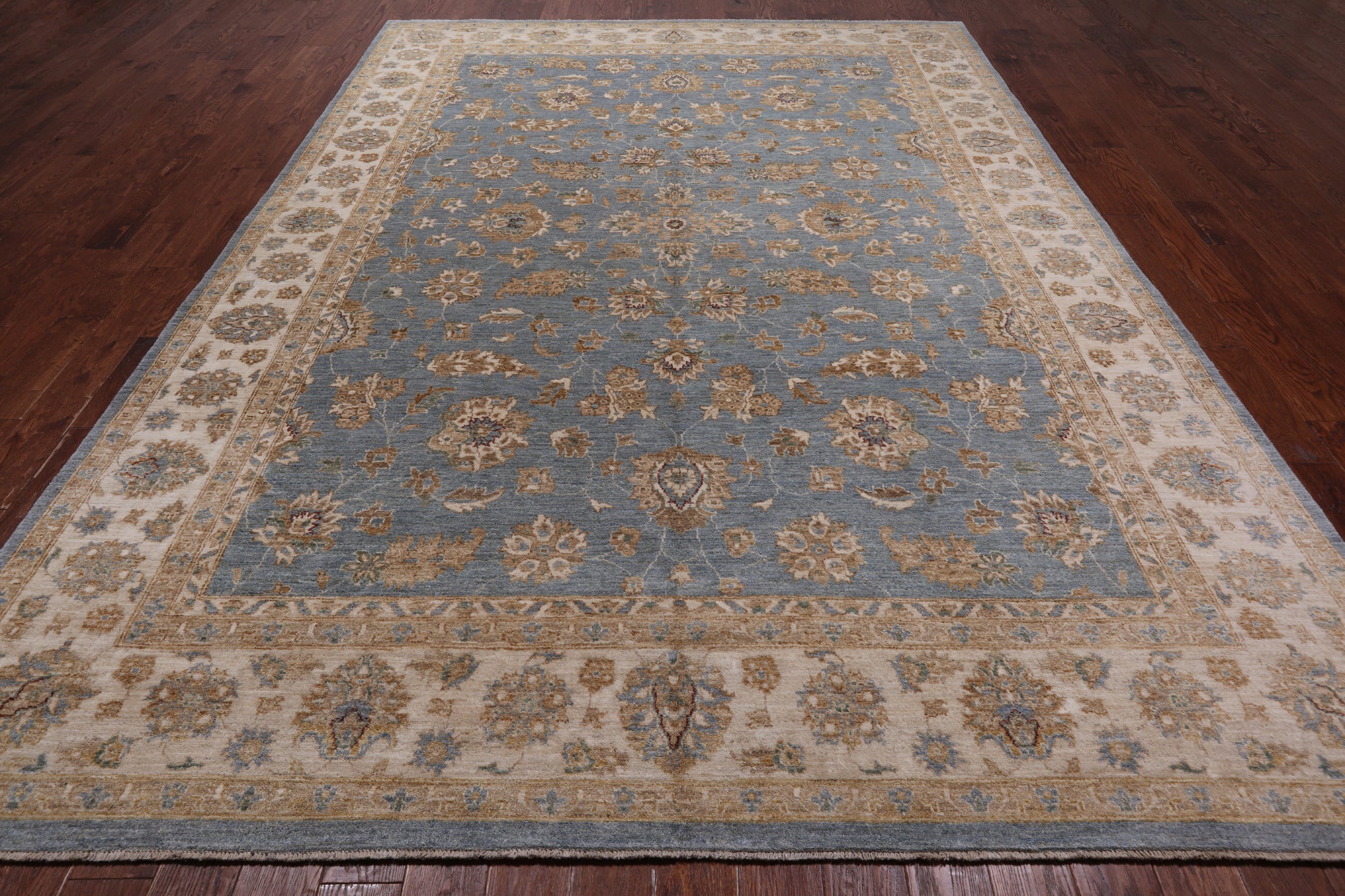 Turkish Oushak Hand Knotted Wool Rug - 9' 1" X 12' 8"