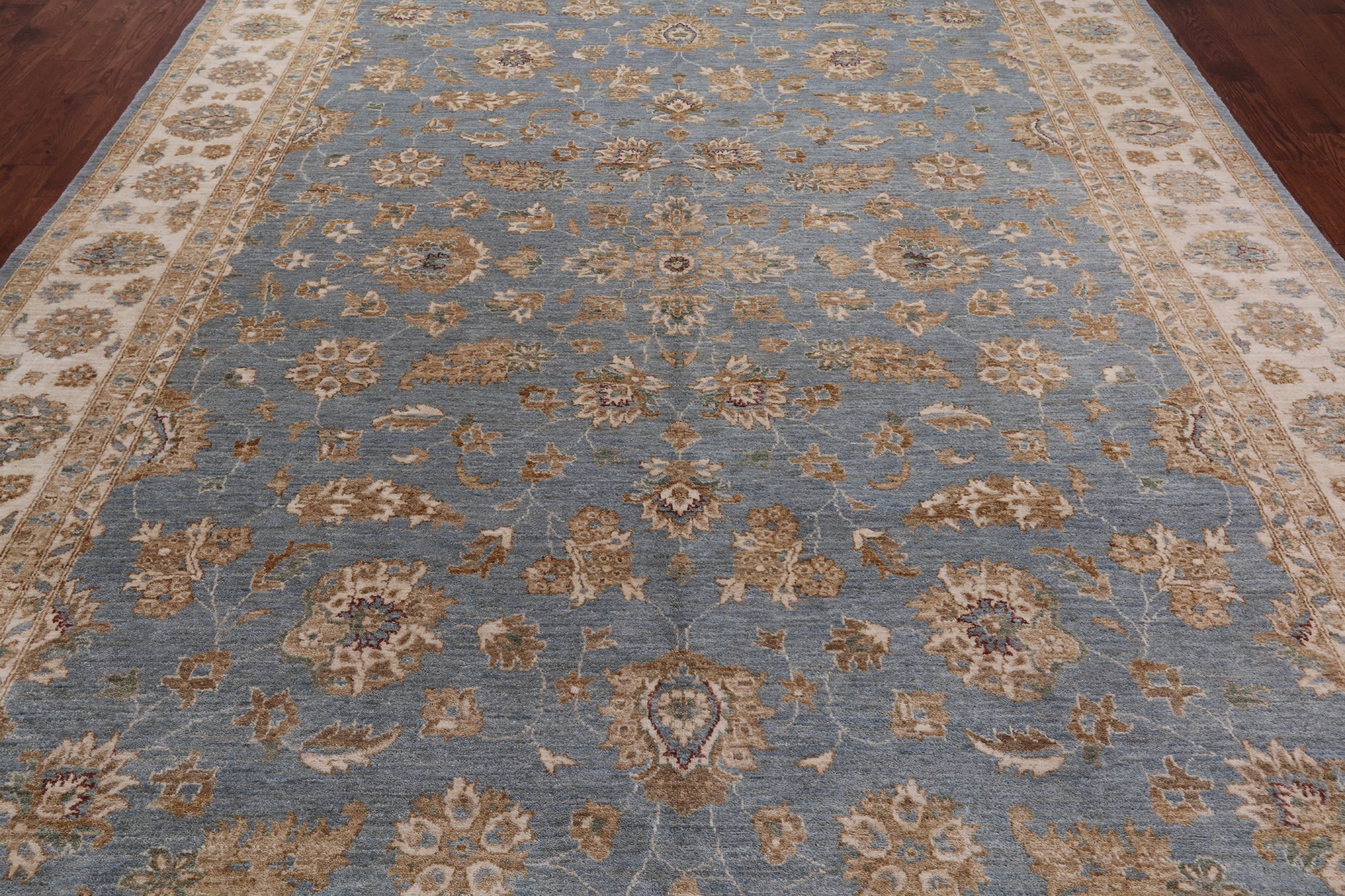 Turkish Oushak Hand Knotted Wool Rug - 9' 1" X 12' 8"
