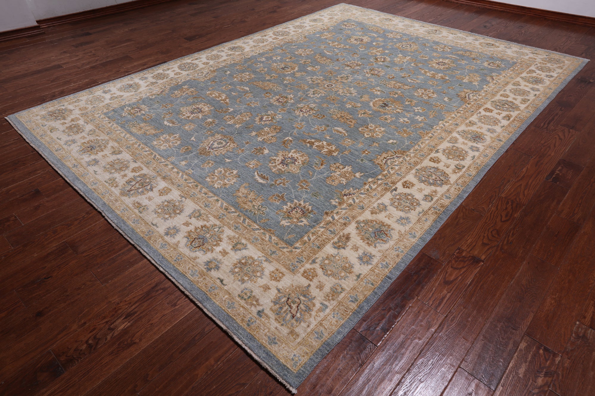 Turkish Oushak Hand Knotted Wool Rug - 9' 1" X 12' 8"