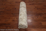 Ivory Turkish Oushak Hand Knotted Wool Area Rug - 9' 2" X 11' 10"