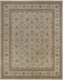 Ivory Turkish Oushak Hand Knotted Wool Area Rug - 9' 2" X 11' 10"