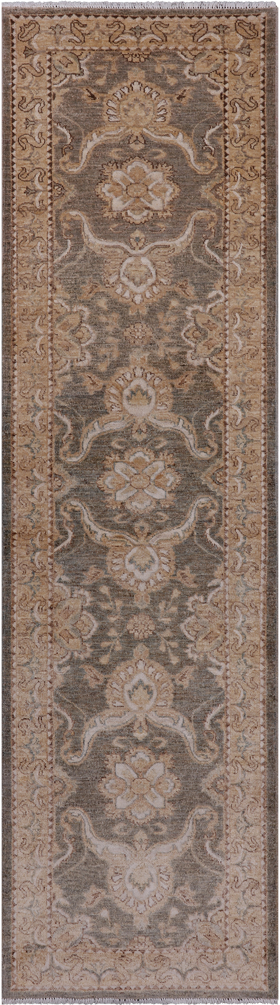 Peshawar Handmade Wool Runner Rug - 2' 7" X 9' 6"