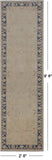 Ivory Peshawar Hand Knotted Runner Rug - 2' 8" X 9' 6"
