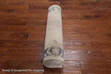 Ivory Peshawar Hand Knotted Runner Rug - 2' 8" X 9' 6"