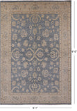 Peshawar Handmade Wool Area Rug - 6' 1" X 9' 0" - Golden Nile