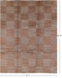 Persian Gabbeh Handmade Wool Rug - 8' 1" X 10' 3" - Golden Nile