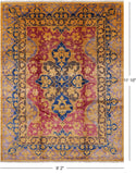 William Morris Handmade Wool Area Rug - 9' 2" X 11' 10" - Golden Nile