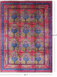 William Morris Hand Knotted Wool Area Rug - 10' 1" X 13' 7" - Golden Nile