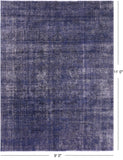 Persian Overdyed Handmade Wool Area Rug - 9' 0" X 11' 0" - Golden Nile