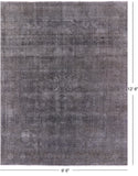 Persian Overdyed Handmade Wool Rug - 9' 6" X 12' 6" - Golden Nile