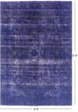 Persian Overdyed Hand Knotted Wool Area Rug - 6' 8" X 9' 8" - Golden Nile