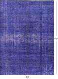 Persian Overdyed Handmade Wool Area Rug - 6' 8" X 9' 7" - Golden Nile