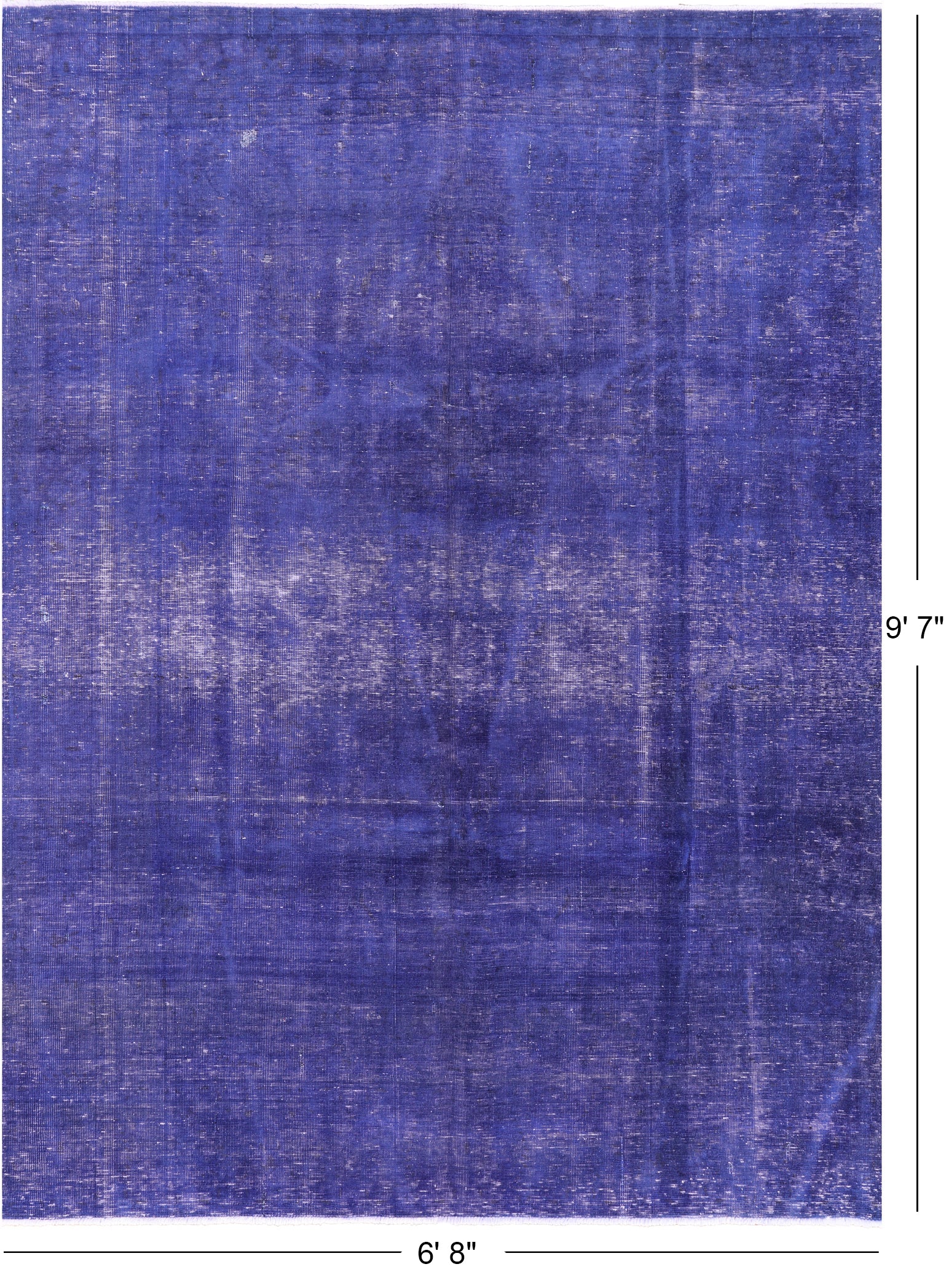 Persian Overdyed Handmade Wool Area Rug - 6' 8" X 9' 7" - Golden Nile