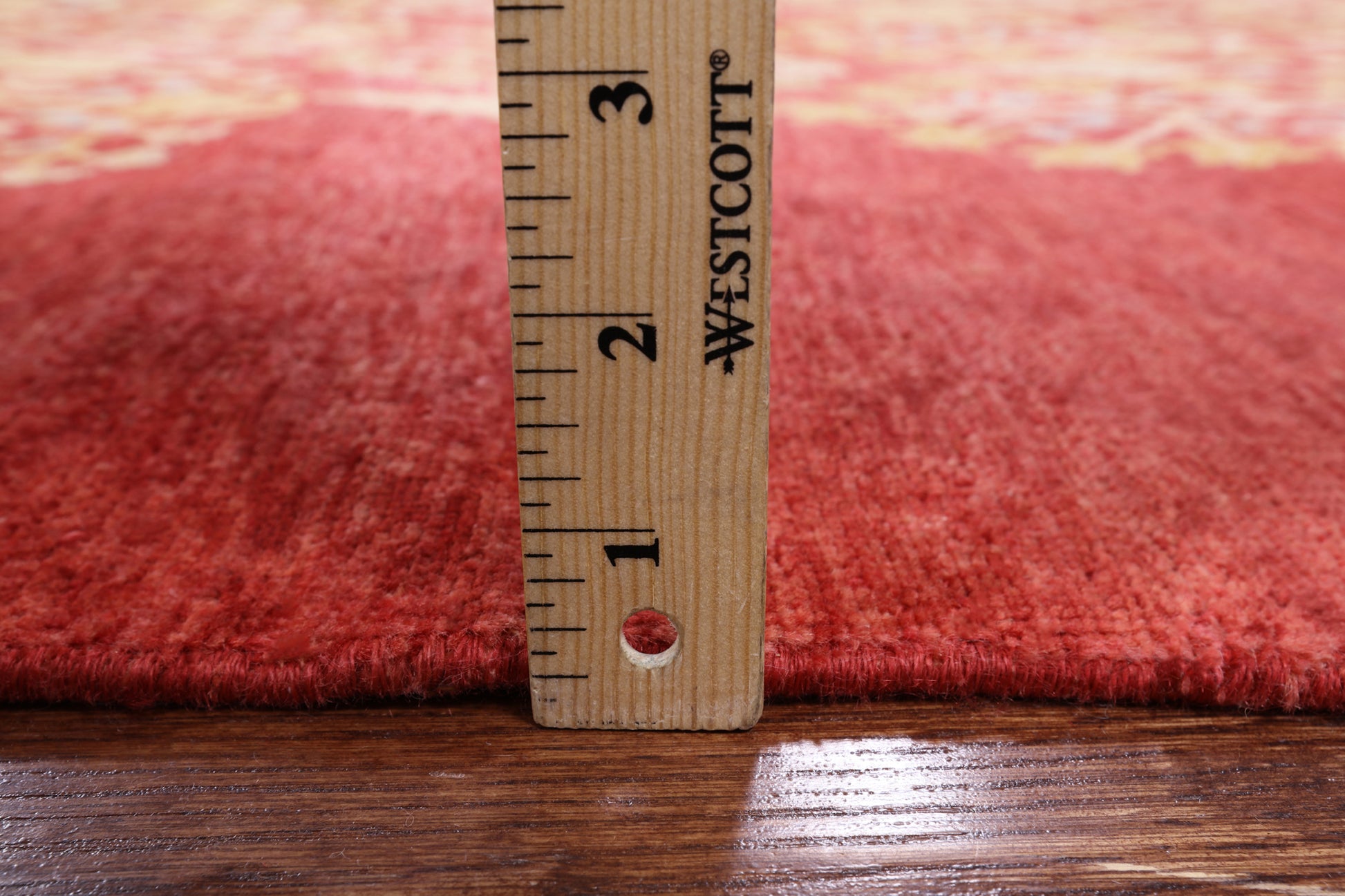 Red Persian Ziegler Hand Knotted Wool Rug - 8' 10" X 12' 2" - Golden Nile