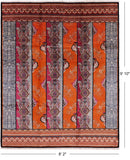 William Morris Hand Knotted Wool Area Rug - 8' 2" X 9' 10" - Golden Nile