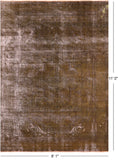 Persian Overdyed Handmade Wool Area Rug - 8' 1" X 11' 0" - Golden Nile