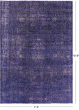 Persian Overdyed Hand Knotted Wool Rug - 7' 5" X 10' 6" - Golden Nile