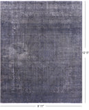 SUPER SALE Persian Overdyed Handmade Wool Area Rug - 9' 11" X 12' 5"