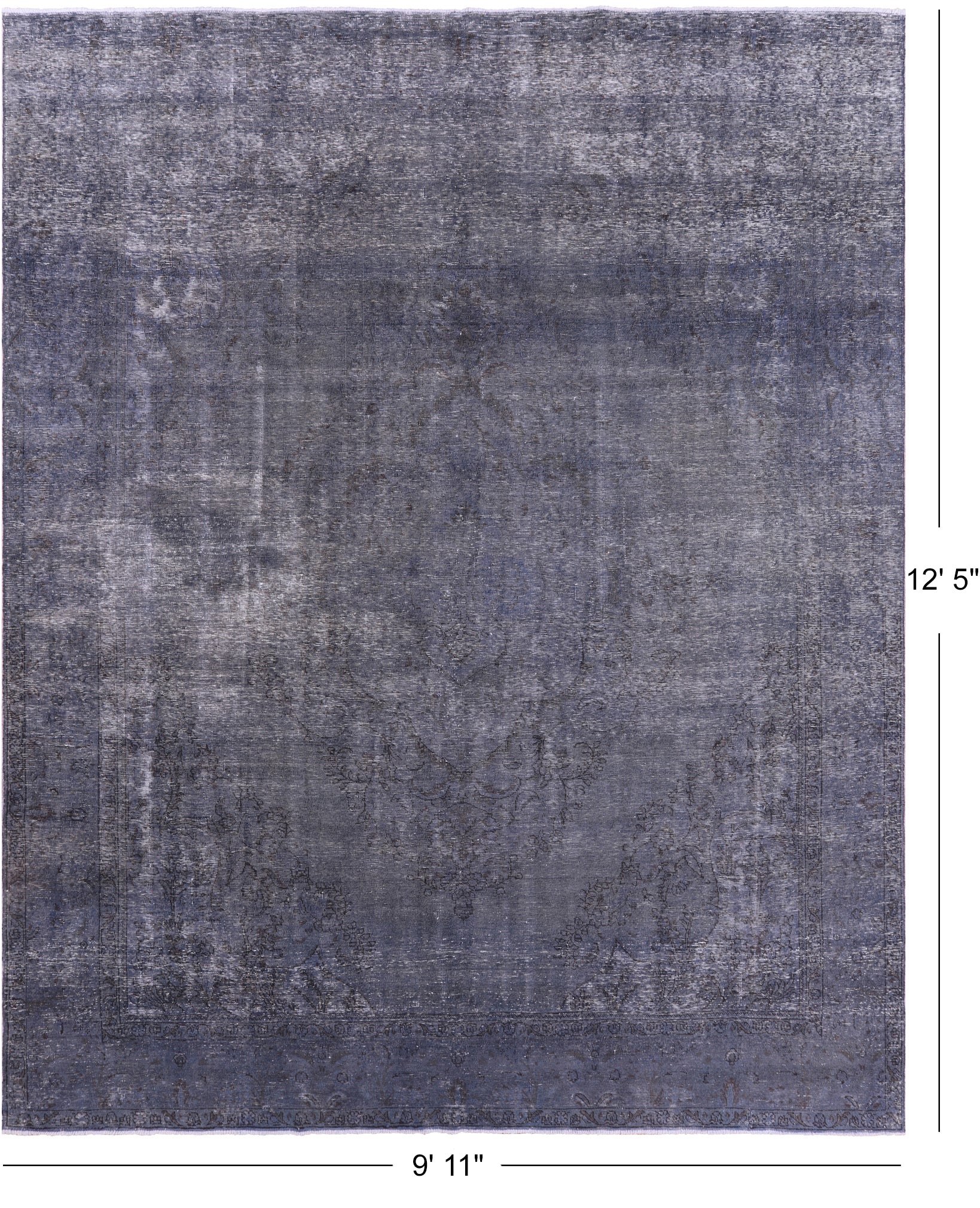SUPER SALE Persian Overdyed Handmade Wool Area Rug - 9' 11" X 12' 5"