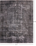 Persian Overdyed Handmade Wool Rug - 9' 7" X 12' 3" - Golden Nile