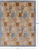 Persian Gabbeh Handmade Wool Rug - 8' 1" X 10' 2" - Golden Nile