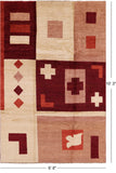 Persian Gabbeh Hand Knotted Wool Rug - 6' 8" X 10' 3" - Golden Nile